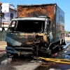 Sale ardiendo un camión en la avenida de Elvas (Badajoz)