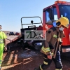 Un incendio en grúa y dos salidas de vía provocan tres heridos