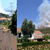 Bomberos Forestales luchan contra un incendio descontrolado en Cañaveral (Cáceres)