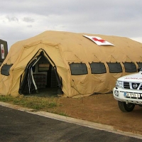El Ejército instala módulos de hospitalización temporal en un hospital de Zaragoza