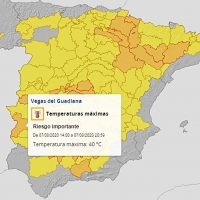 Varias comarcas extremeñas en alerta naranja por al temperaturas este viernes