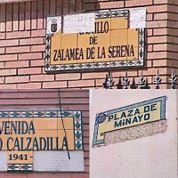 VOX Badajoz denuncia el lamentable estado de los rótulos de varias calles pacenses