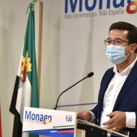 Manzano afirma que a Extremadura “le va muy mal con el dúo tóxico Sánchez-Iglesias”