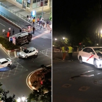 Una colisión entre un taxi y una ambulancia deja varios heridos en Cáceres