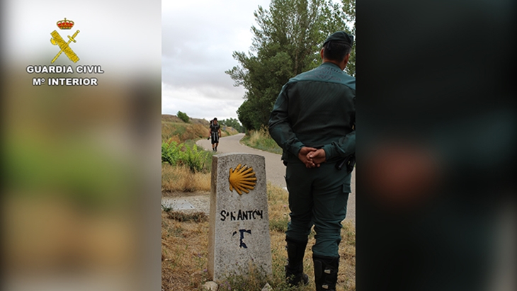 La Guardia Civil mejora la protección de los peregrinos en el Camino de Santiago