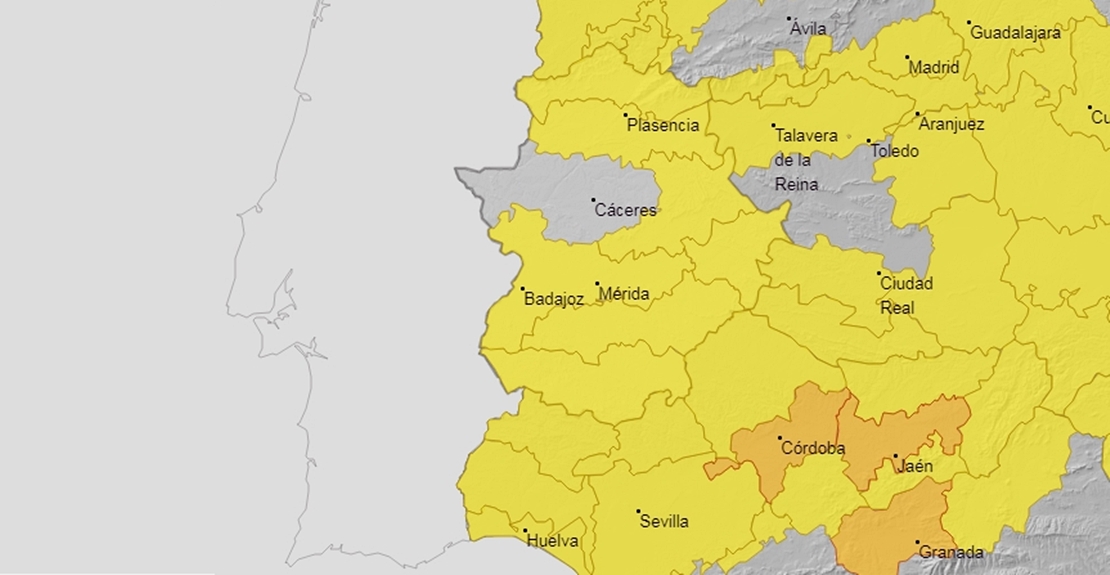 SÁBADO: El 112 activa la alerta amarilla en varias zonas de la región