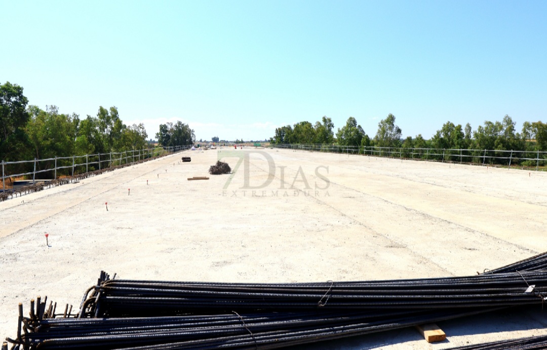 Así avanzan las obras del nuevo Puente en Badajoz