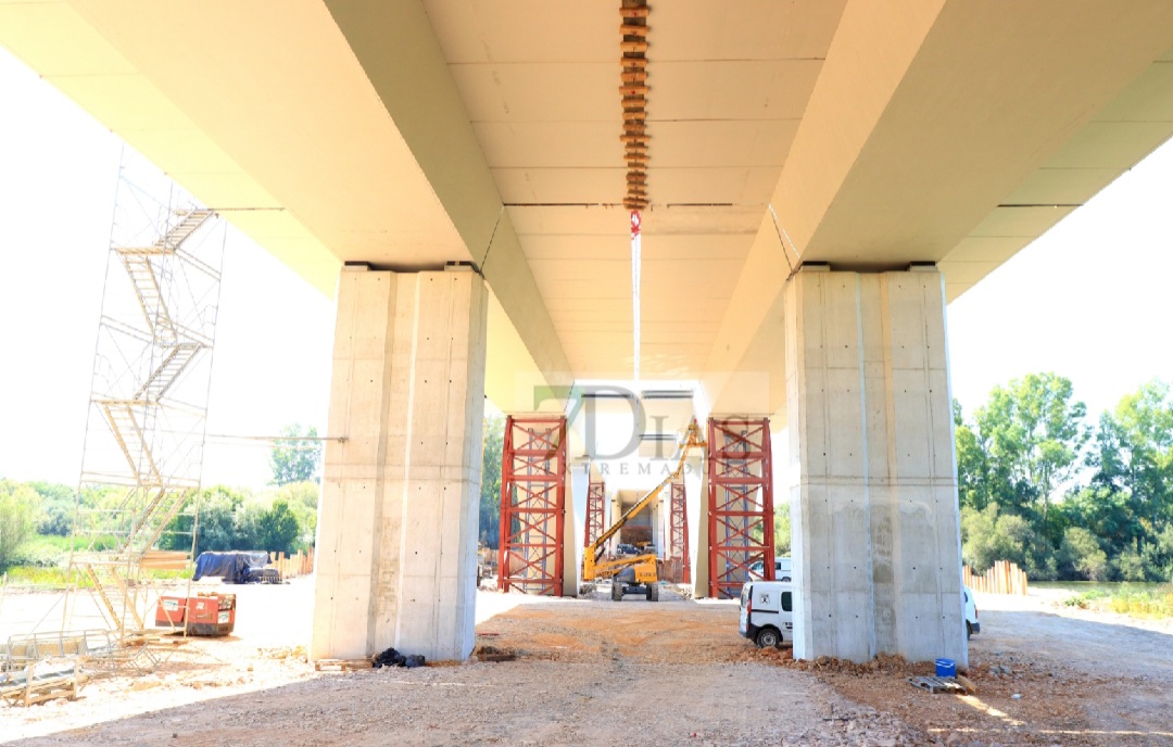 Así avanzan las obras del nuevo Puente en Badajoz