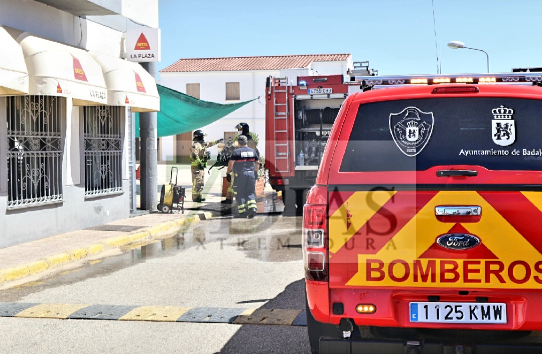 Incendio en la cocina de una bar de Sagrajas (Badajoz)