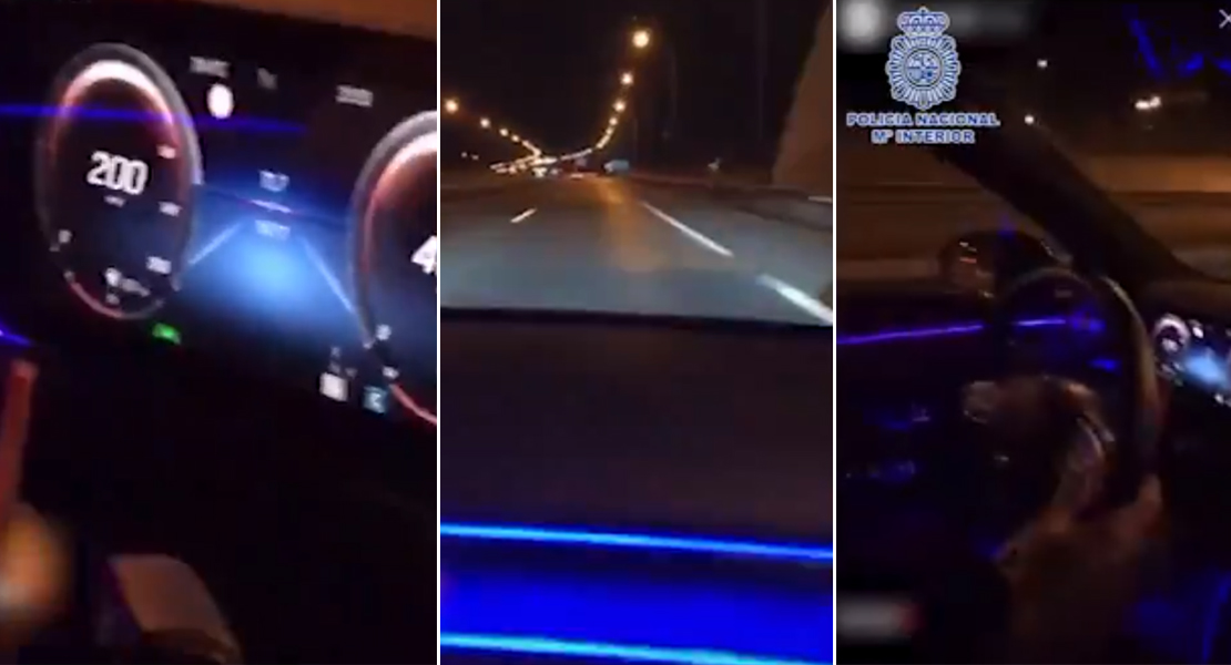 Publica en redes sociales cómo conducía bailando y soltando las manos a más de 200 km/h