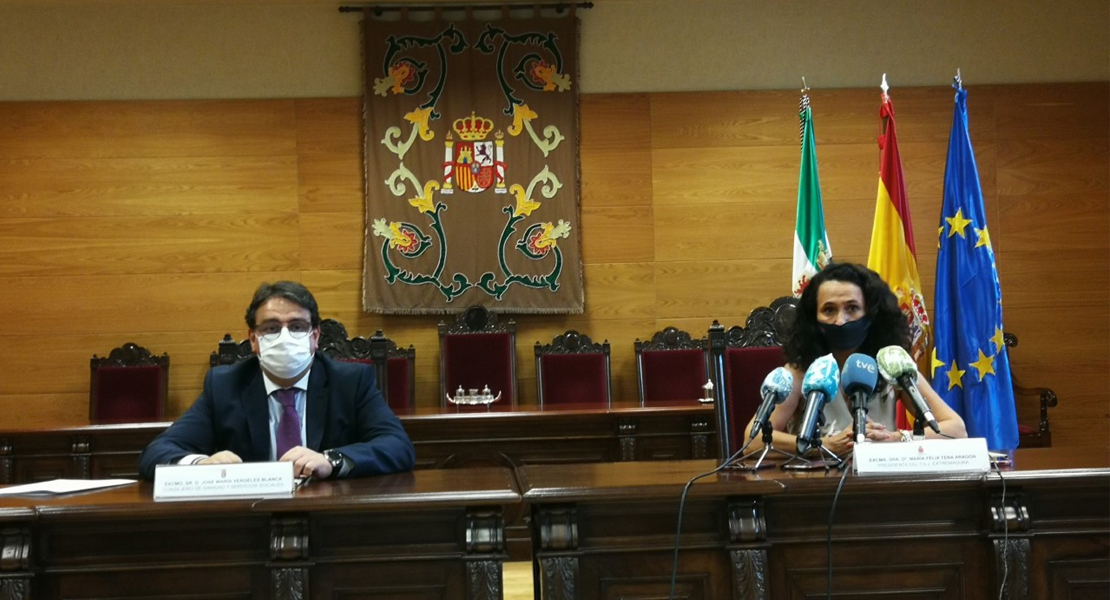 El TSJ de Extremadura y la Junta firman un protocolo de mediación familiar para la provincia de Cáceres