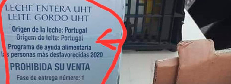 UPA denuncia el &quot;sinsentido&quot;: España compra en Portugal la leche para personas desfavorecidas