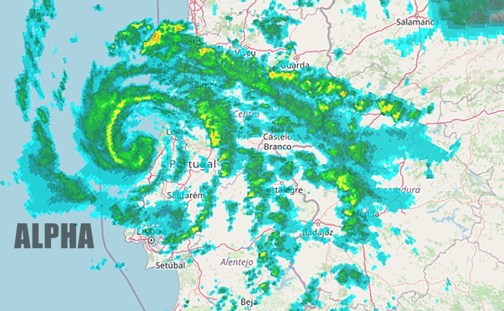 Se forma frente a la costa portuguesa la Tormenta Subtropical ALPHA
