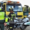 Accidente y vuelco cerca de Barcarrota (Badajoz)