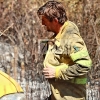 Incendio forestal entre La Roca de la Sierra y Villar del Rey