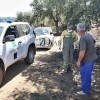 Incendio forestal entre La Roca de la Sierra y Villar del Rey