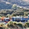 Un accidente obliga a cortar la Vía de la Plata en Monesterio (Badajoz)