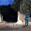 Imágenes del dispositivo de búsqueda en la finca de Monesterio (Badajoz)