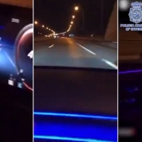 Publica en redes sociales cómo conducía bailando y soltando las manos a más de 200 km/h