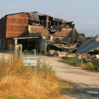 Varios edificios derribados por la tormenta en la provincia de Cáceres