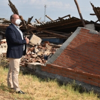 Monago pide un plan especial para La Vera tras sufrir inundaciones, tormentas e incendios