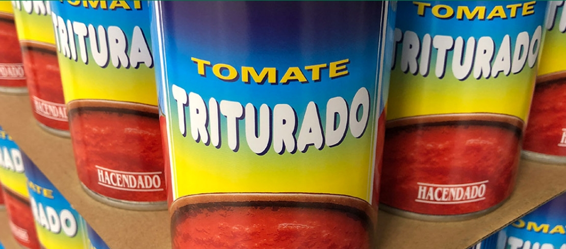 Mercadona compra 180.000 toneladas de tomate español de pera para venderlo en conservas