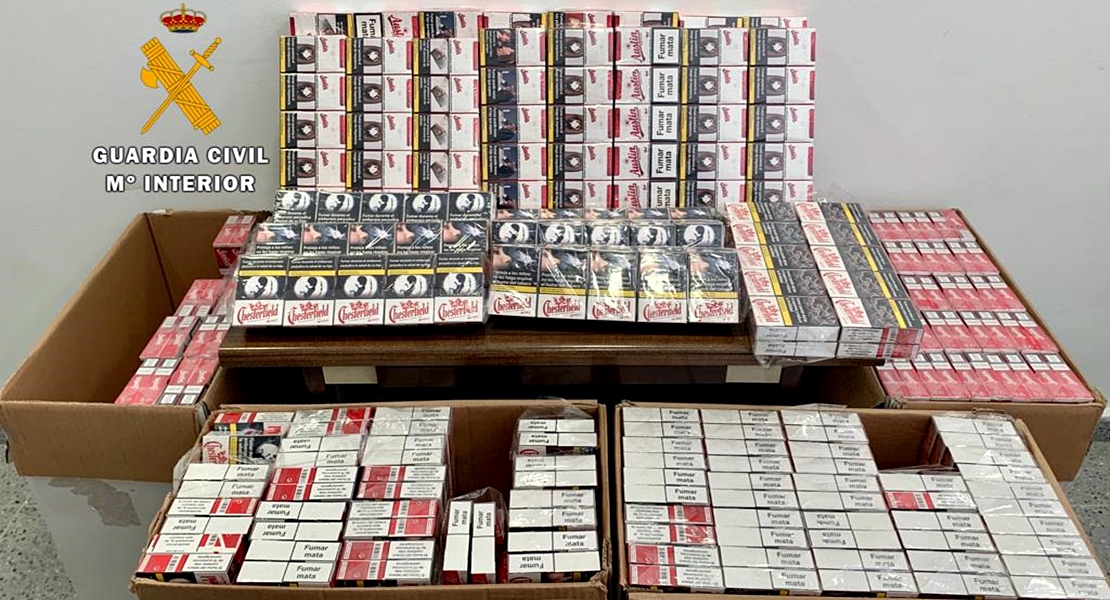 Intervienen 2.000 cajetillas de tabaco a un conductor en Extremadura