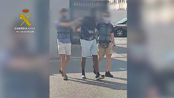 La Guardia Civil española detiene a uno de los fugitivos más buscados