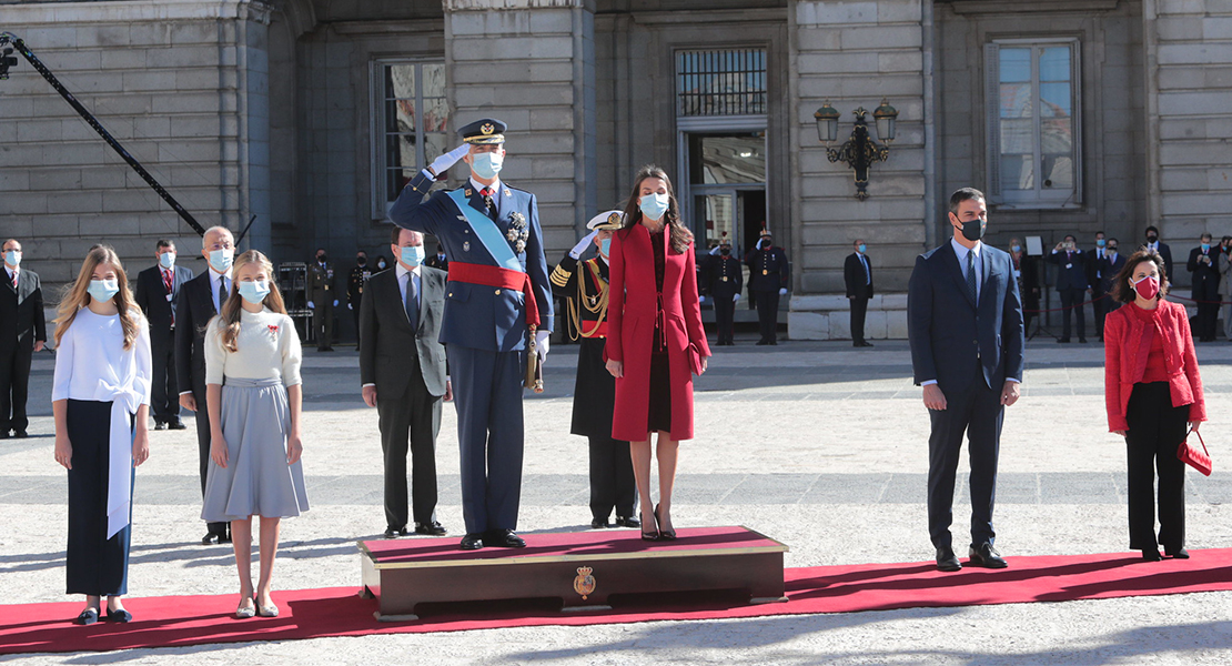 Los Reyes presiden un Día de la Fiesta Nacional marcado por la pandemia COVID-19