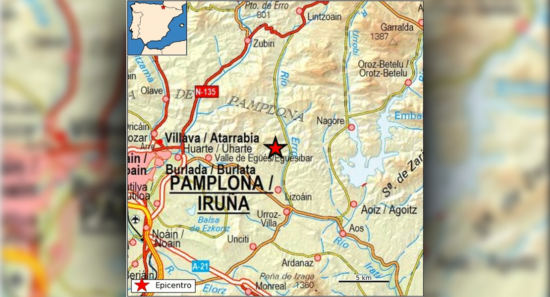 Un terremoto sacude Navarra y se deja notar en varias zonas