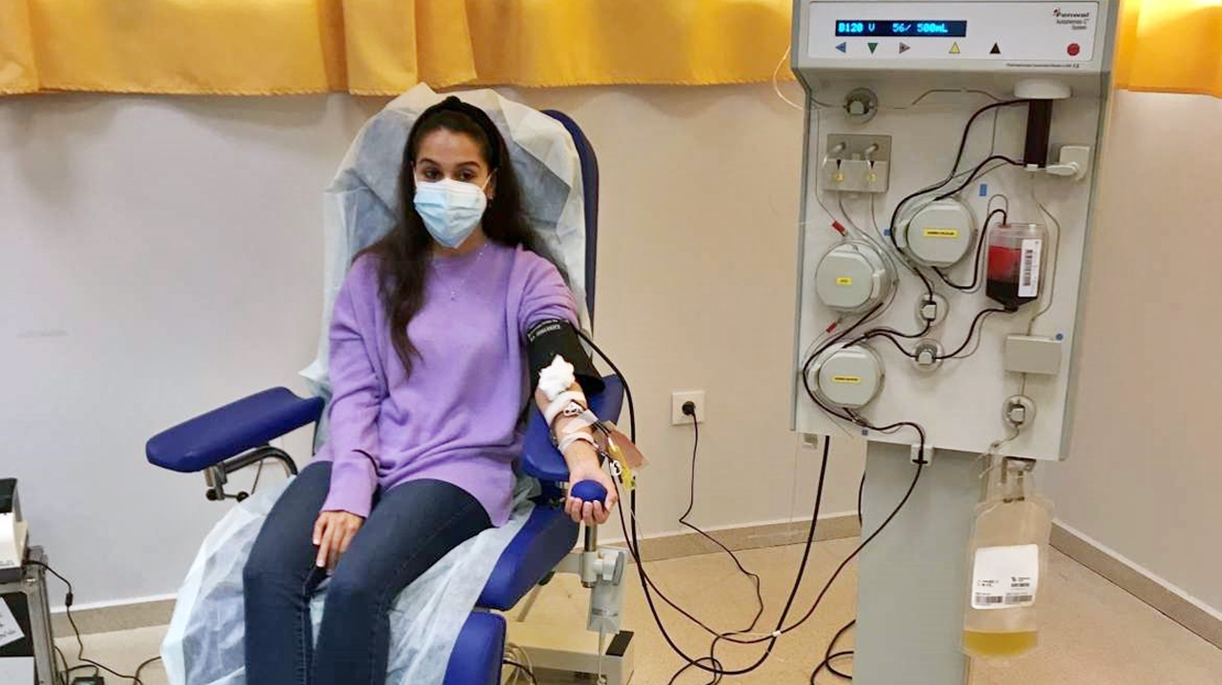 Pacientes extremeños reciben plasma hiperinmune para tratar la covid