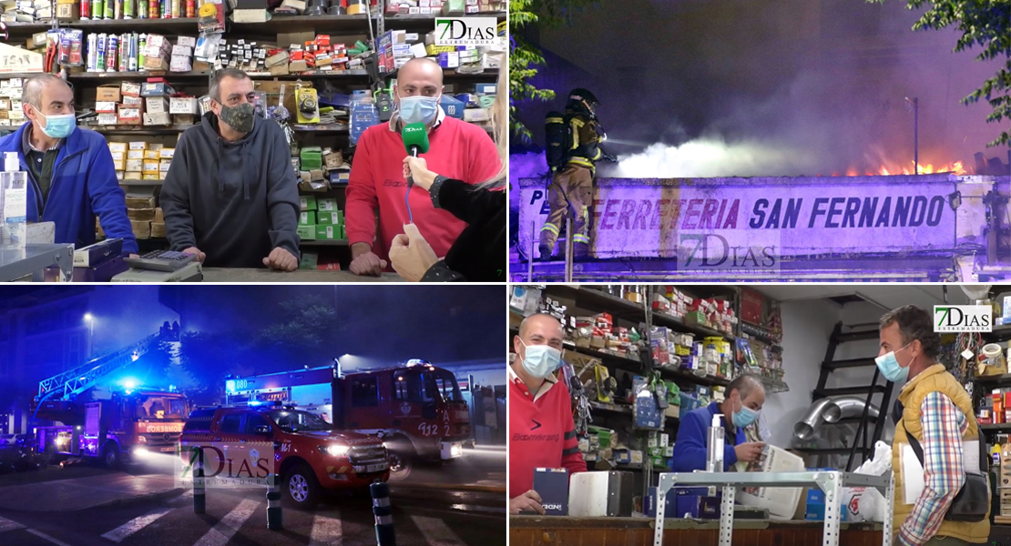 La &#39;Ferretería Pepe&#39; abre sus puertas de nuevo tras el incendio