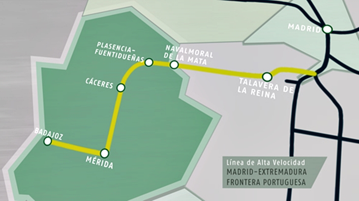 Nuevo paso para la alta velocidad entre Plasencia y Badajoz