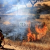 Un incendio afecta a varias parcelas en la Urbanización Las Rozas (Badajoz)