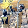 Un incendio afecta a varias parcelas en la Urbanización Las Rozas (Badajoz)