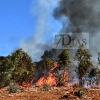 Incendio próximo a la urbanización Los Montitos (Badajoz)