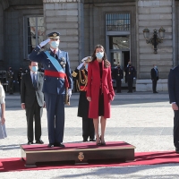 Los Reyes presiden un Día de la Fiesta Nacional marcado por la pandemia COVID-19