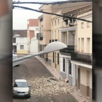 Extremadura sufre la fuerza de la borrasca 'Bárbara'