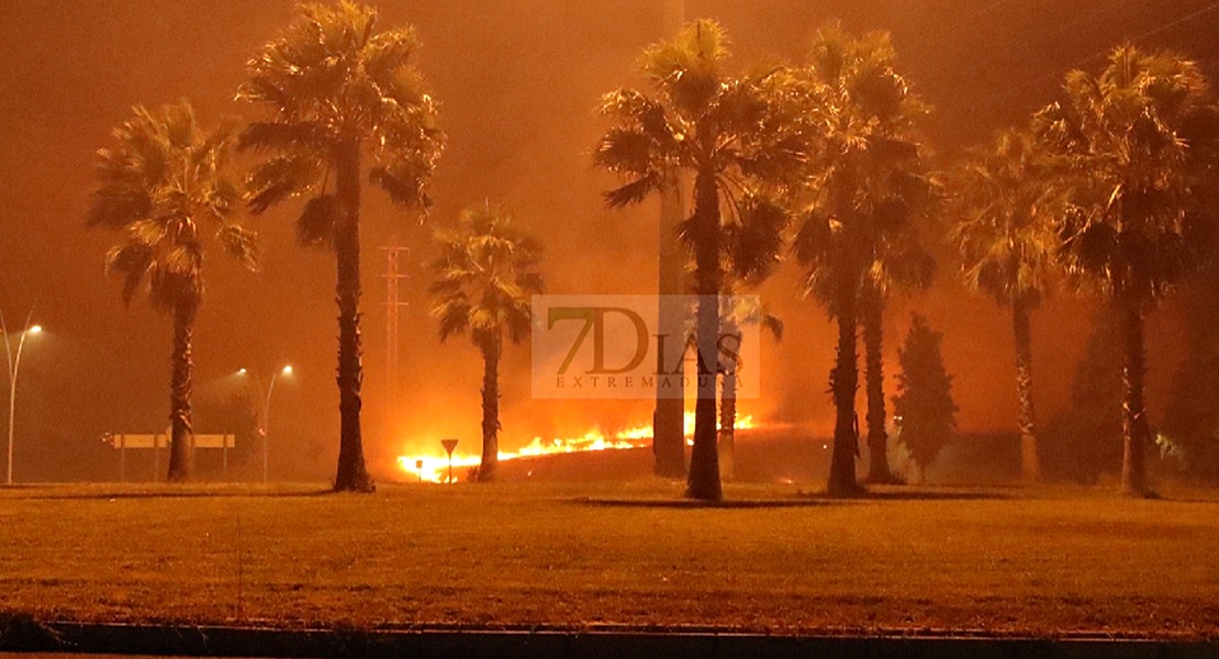 Incendio cercano a Las Vaguadas. Los vecinos muestra su malestar