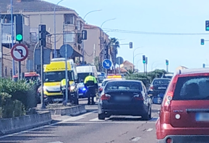 Accidente en el cruce de la ‘Autopista’ en Badajoz