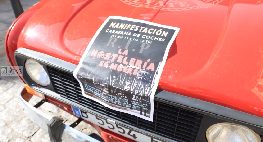 Manifestación de la hostelería emeritense por las calles de la capital