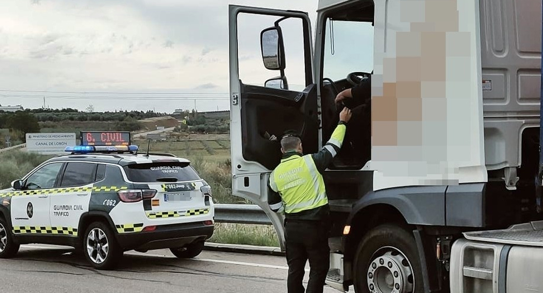 Un camionero sextuplica la tasa de alcohol en un control en Villafranca de los Barros