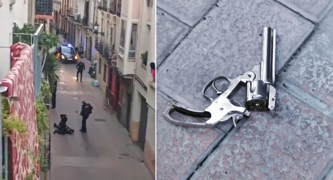 La Policía abate a un hombre armado en plena calle