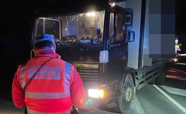 Un camionero da positivo en cinco drogas en un control de carretera