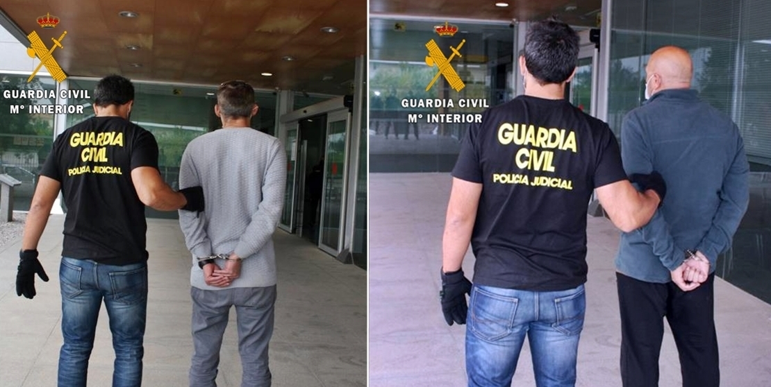 Detienen a dos atracadores de bancos en las provincias de Badajoz y Huelva