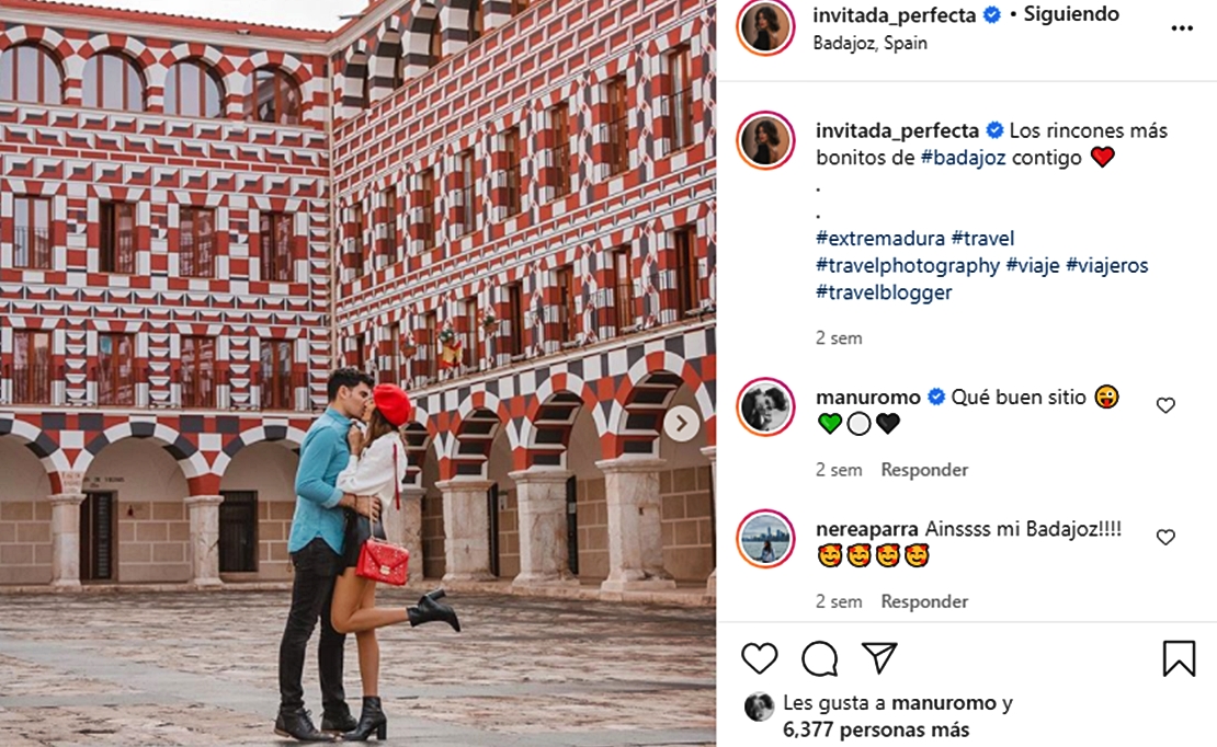 Promocionan Extremadura a través de una conocida influencer extremeña