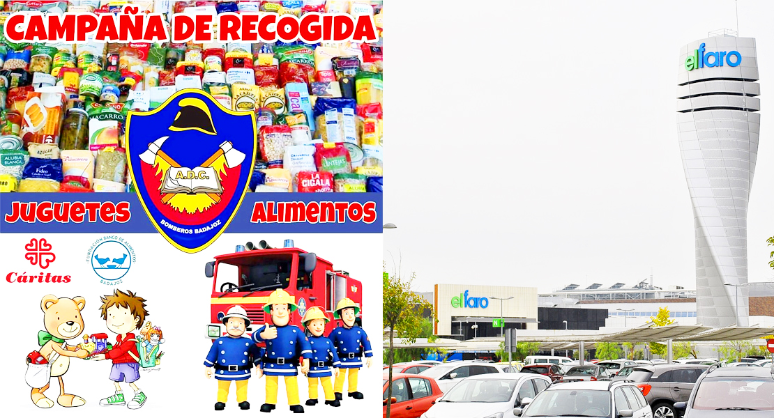 La ADC Bomberos de Badajoz estará en El Faro colaborando con la campaña de recogida