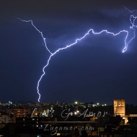 Caen más de 1.400 rayos en Extremadura en una jornada impactante
