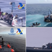VÍDEO - La Policía persigue a una 'narcolancha' en alta mar
