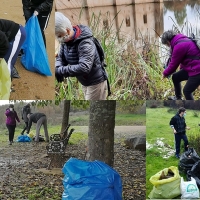 Recogen 270 kilogramos de residuos en el río Gévora a su paso por Badajoz